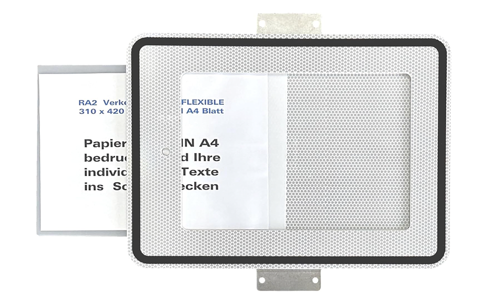 Vorschau ZZ Wechselschild 315 x 420 mm RA2 mit Haltelaschen